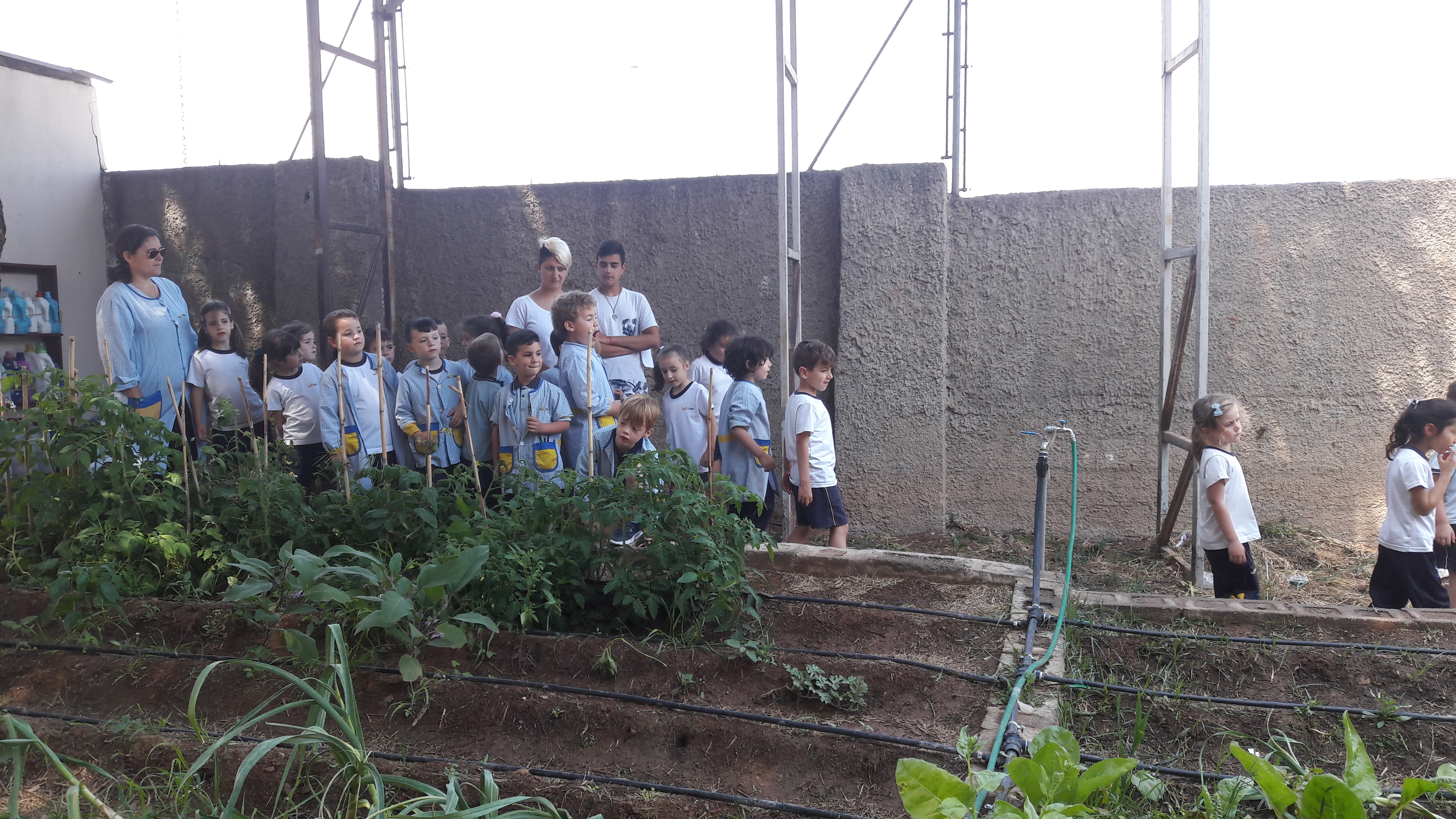 Visita de los alumnos de 2º Ciclo de Infantil al huerto escolar de la Escuela Profesional