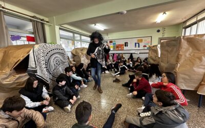 Els alumnes de 1r d’ESO treballen la prehistòria