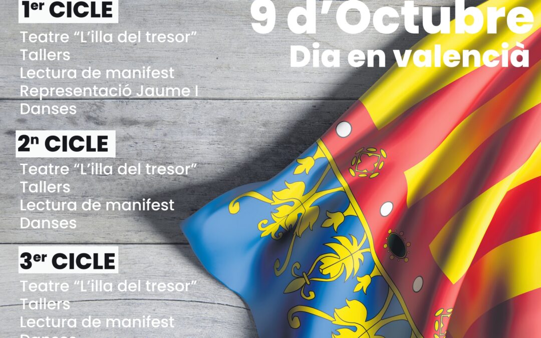 Hoy hemos celebrado el Día de la Comunidad Valenciana, 9 de octubre, con una serie de talleres creativos