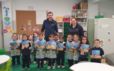 Hemos recibido en las aulas de infantil la visita de unos técnicos de Laboratorio del centro tecnológico AIMPLAS