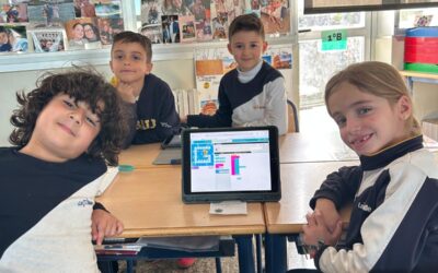 Esta semana, el alumnado de 1º de Primaria ha participado en el taller interdisciplinar de robótica “Laberintos y formas (CODE-1)”