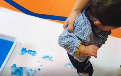 Creamos lluvia con nuestros pies en la clase de 1 año